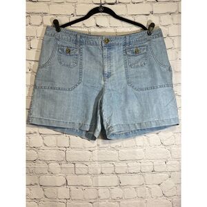 Cherokee Women's Jean Shorts Size 18 Light Wash